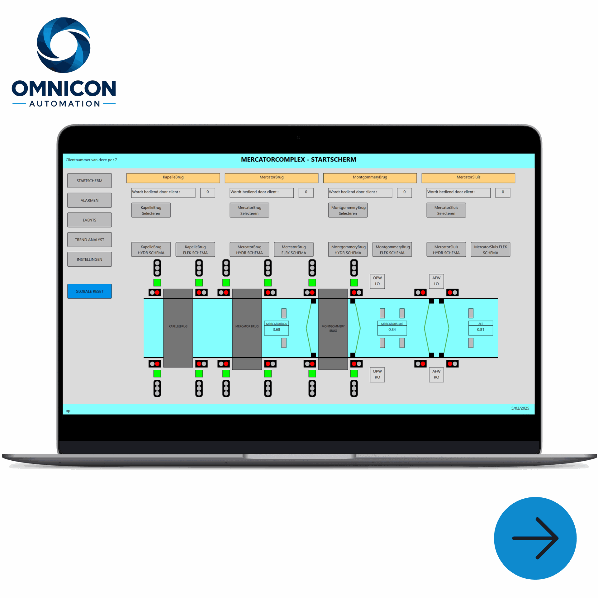 Our in-house software is now at the heart of daily operations in Ostend’s Mercator Complex